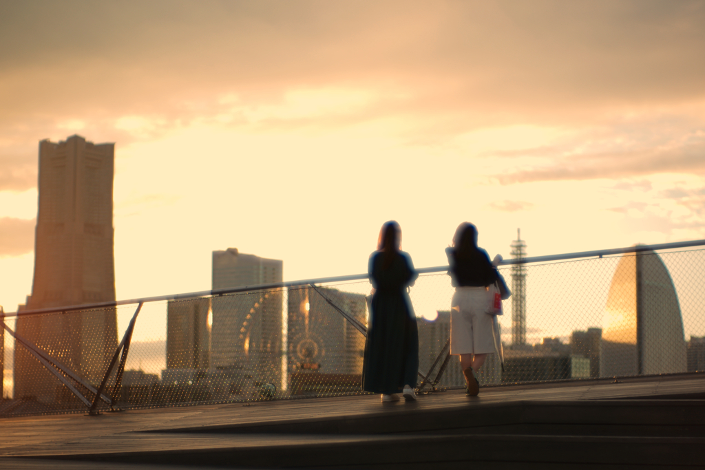 大桟橋夕景