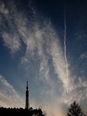都市の夕暮れ