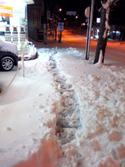 雪の小道