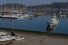 ヨットハーバーにて