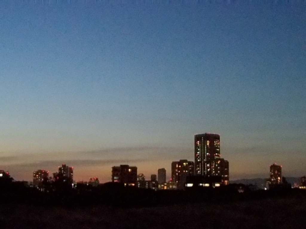夕暮れ