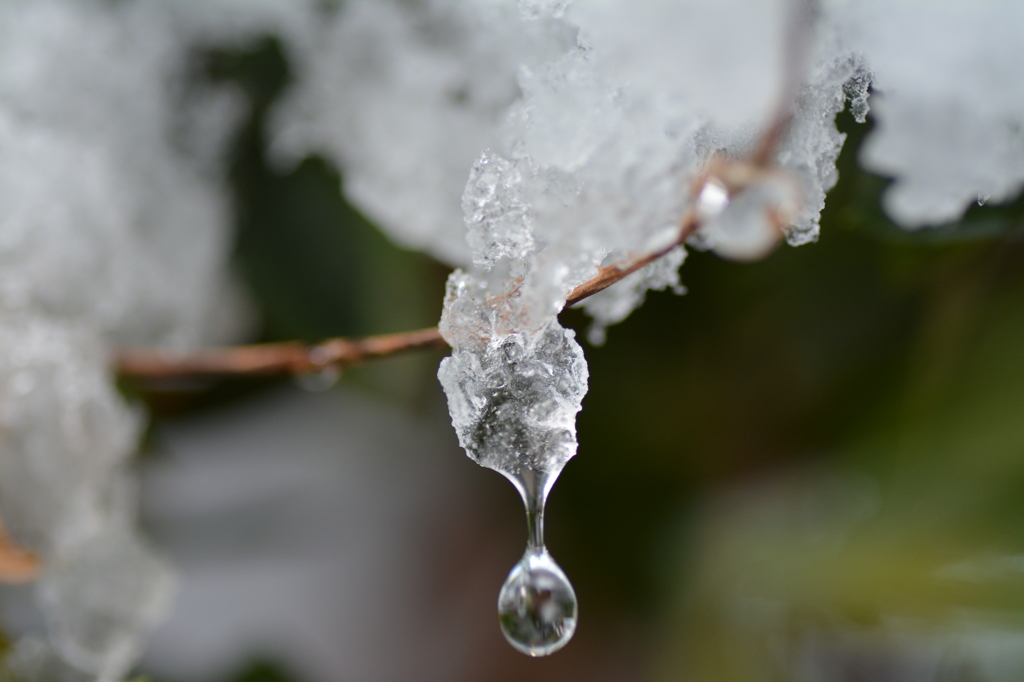 雪の汗