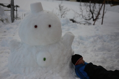 今年も雪だるま