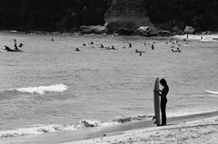 prayer in the beach