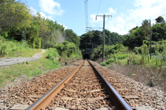 昔ひかれかけた線路
