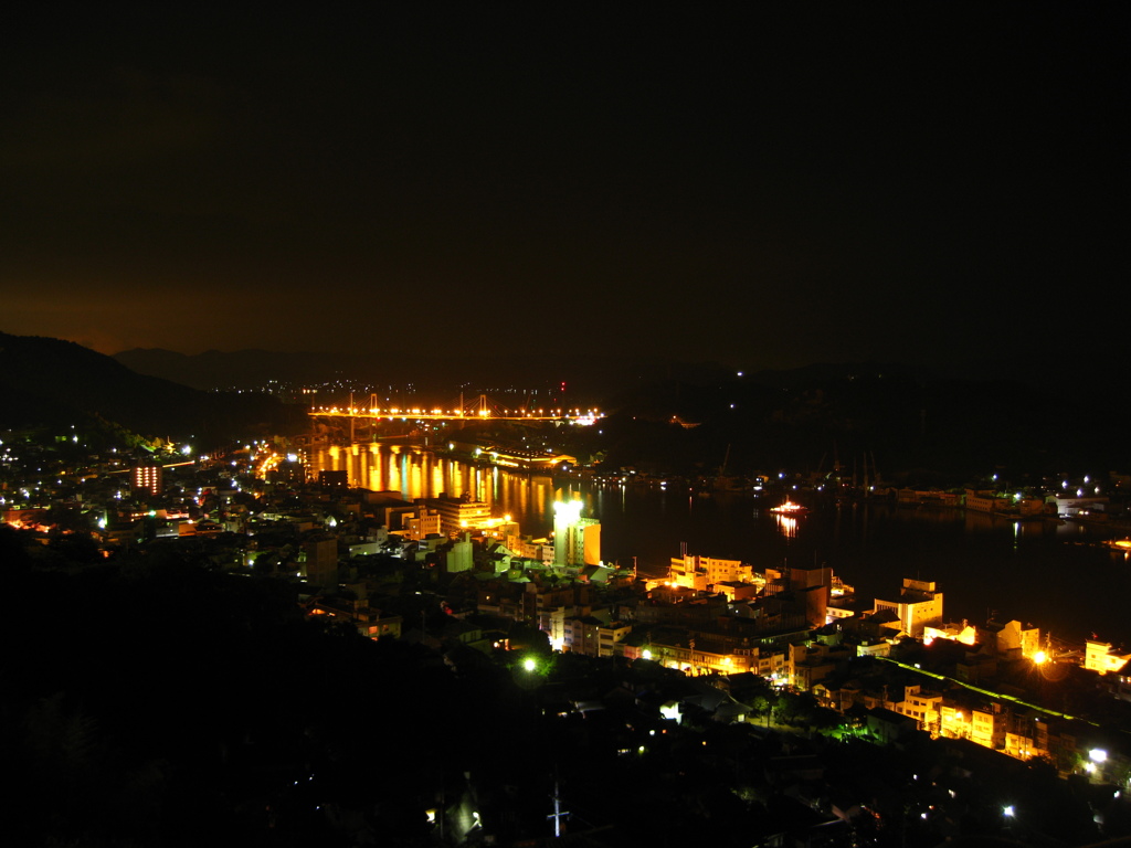 尾道大橋を望む夜景