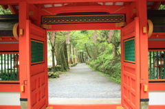 貴船神社奥社より参道を眺める