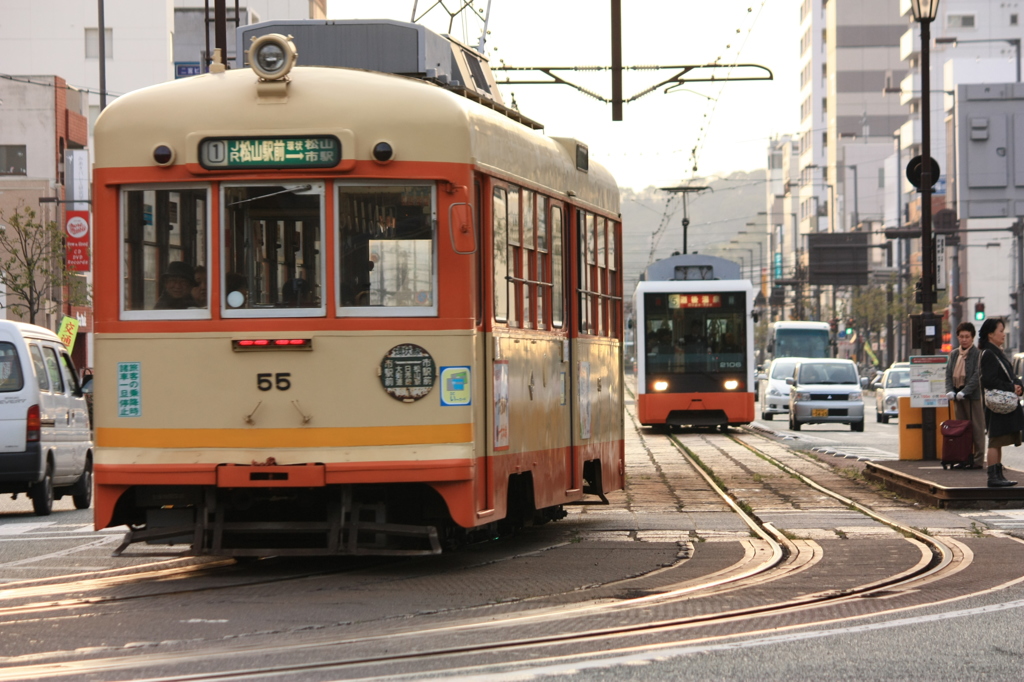 伊予鉄道　路面電車