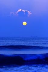 夜明けの海③