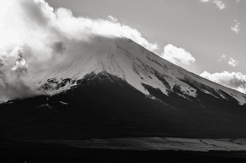 富嶽冬景