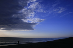 海岸にて・・・