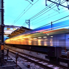 夕暮れ電車