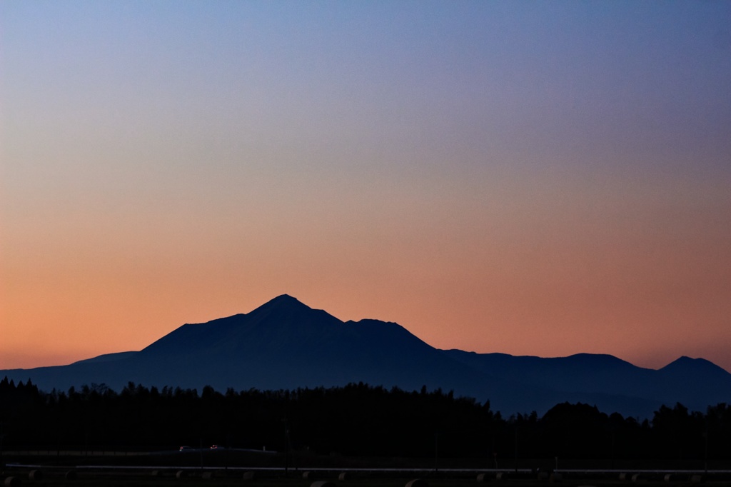 霧島連峰の夕景