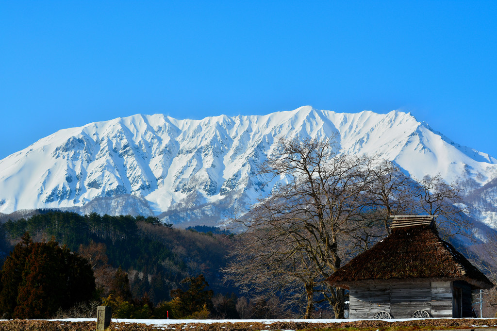 晴れの日の伯耆大山