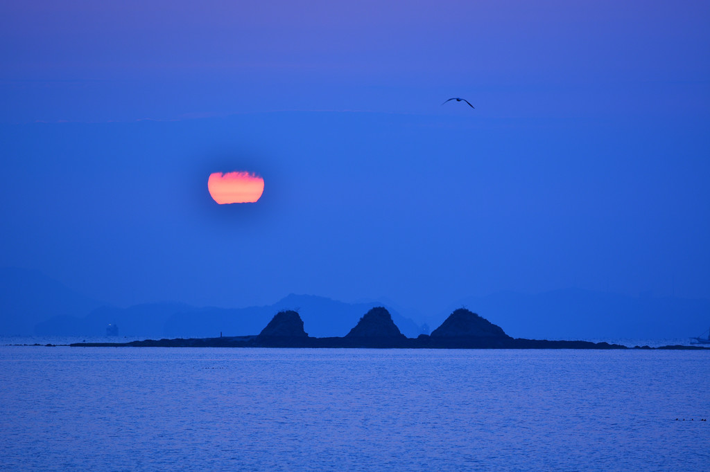 三郎島の夜明け