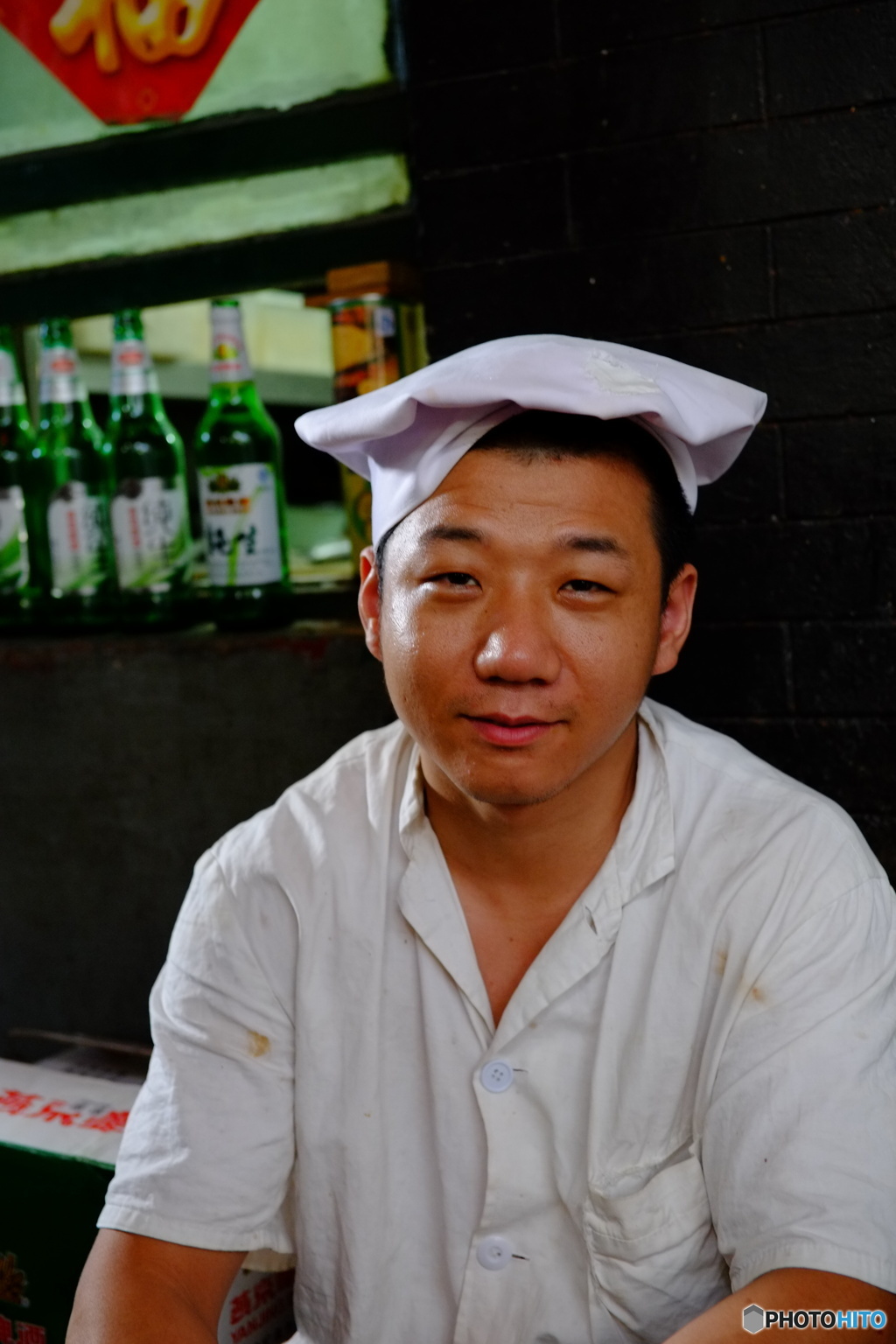 北京ダックのお店にて
