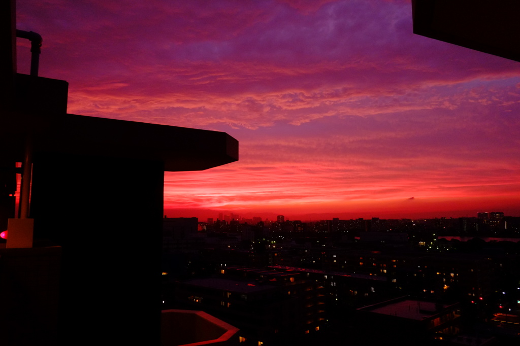 ６月の夕焼け