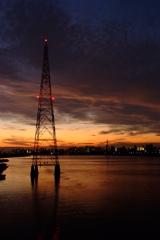 夕暮れ