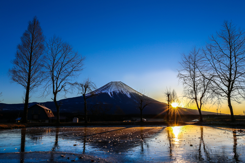 ふもっぱらから見た富士山