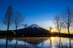 ふもっぱらから見た富士山