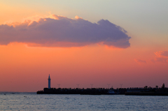 パステルカラーの空