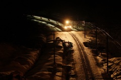 雪の中山峠　485　国鉄色