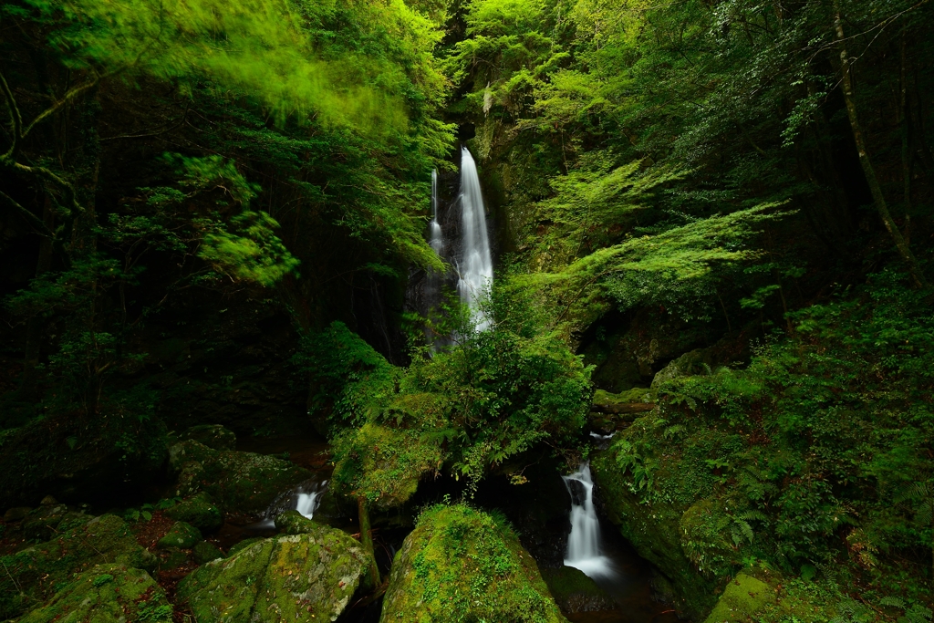 長沢の滝（ハートの滝） (2)