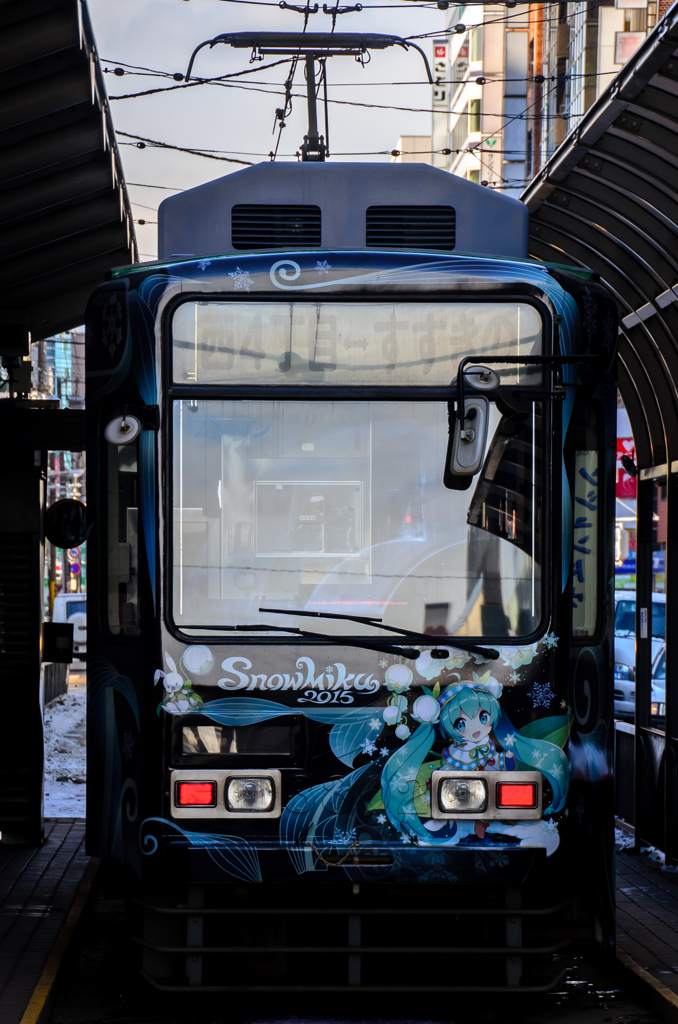 雪ミク電車2015