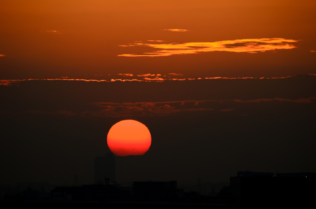 夕日