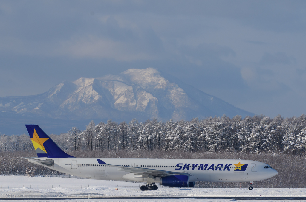 恵庭岳とA330