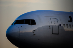 早朝のJAL