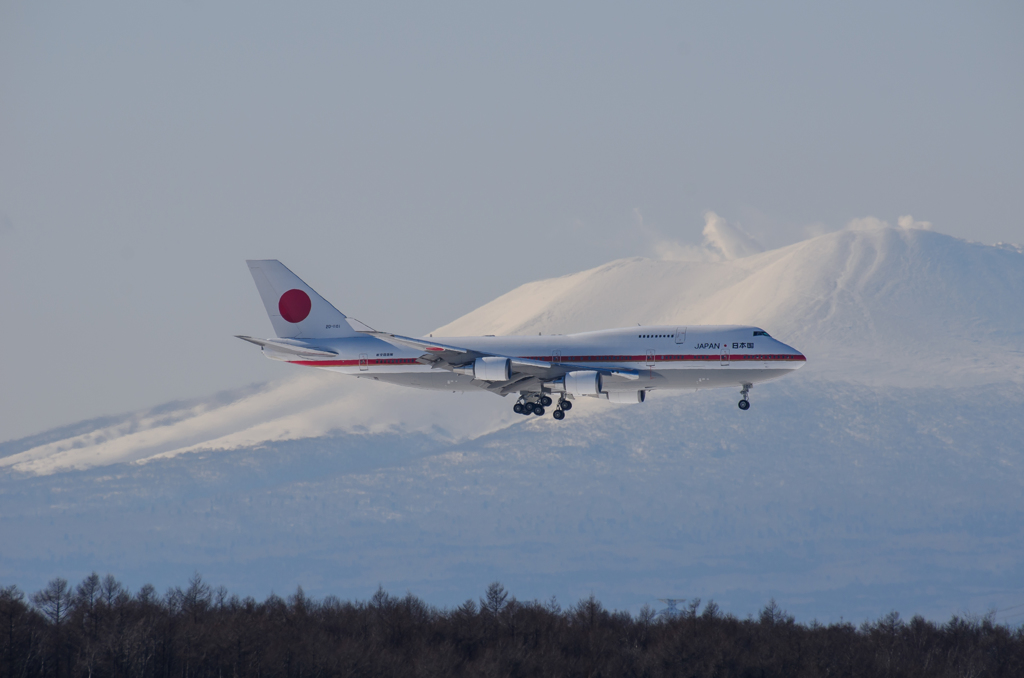 樽前山とシグナス