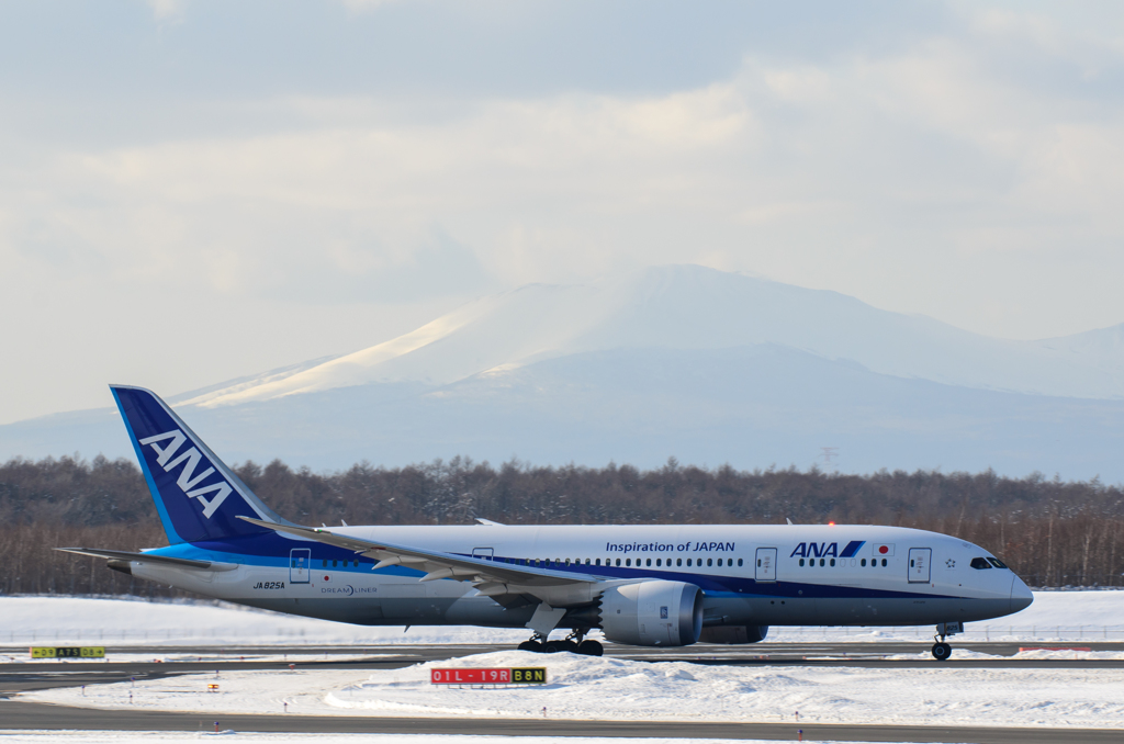 樽前山と787