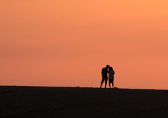 砂丘夕景