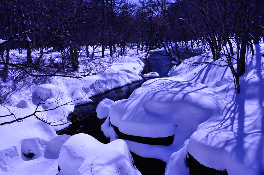 湯川・・・雪の後