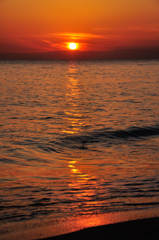 日没の海