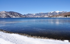 凍る中禅寺湖