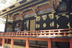 本堂らしき横の壁です