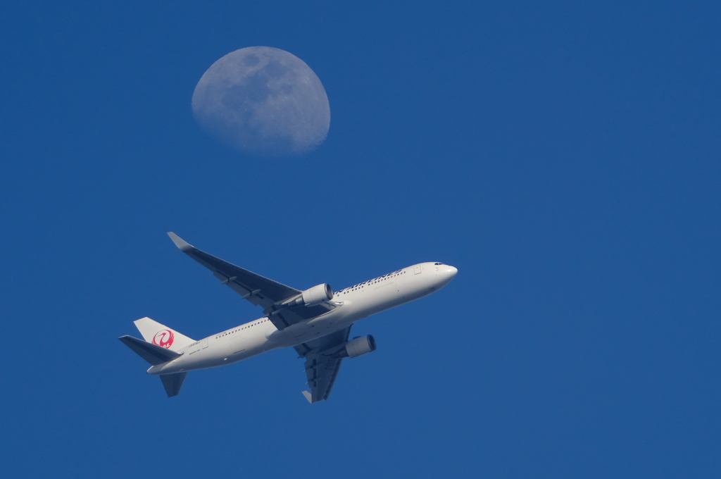 737と月