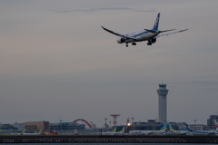 RWY16L降り（B787）
