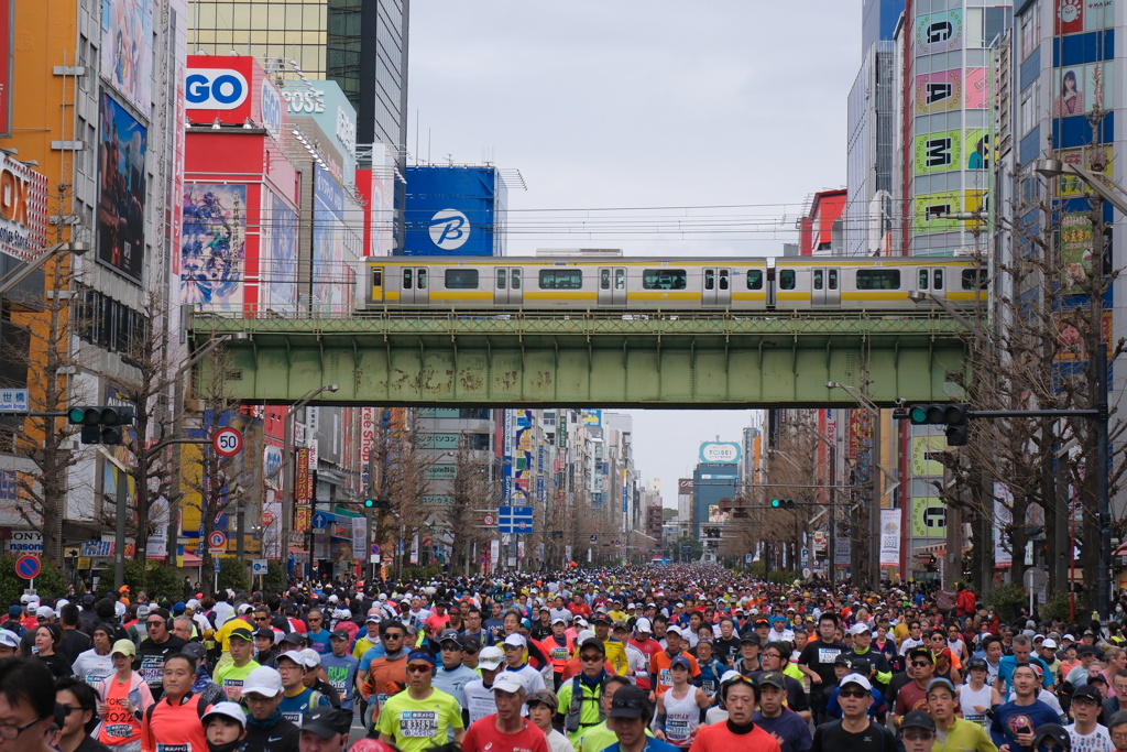 東京マラソン2023（11.5Km地点）