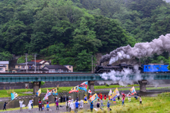 SL銀河ラストラン（甲子川河川敷）