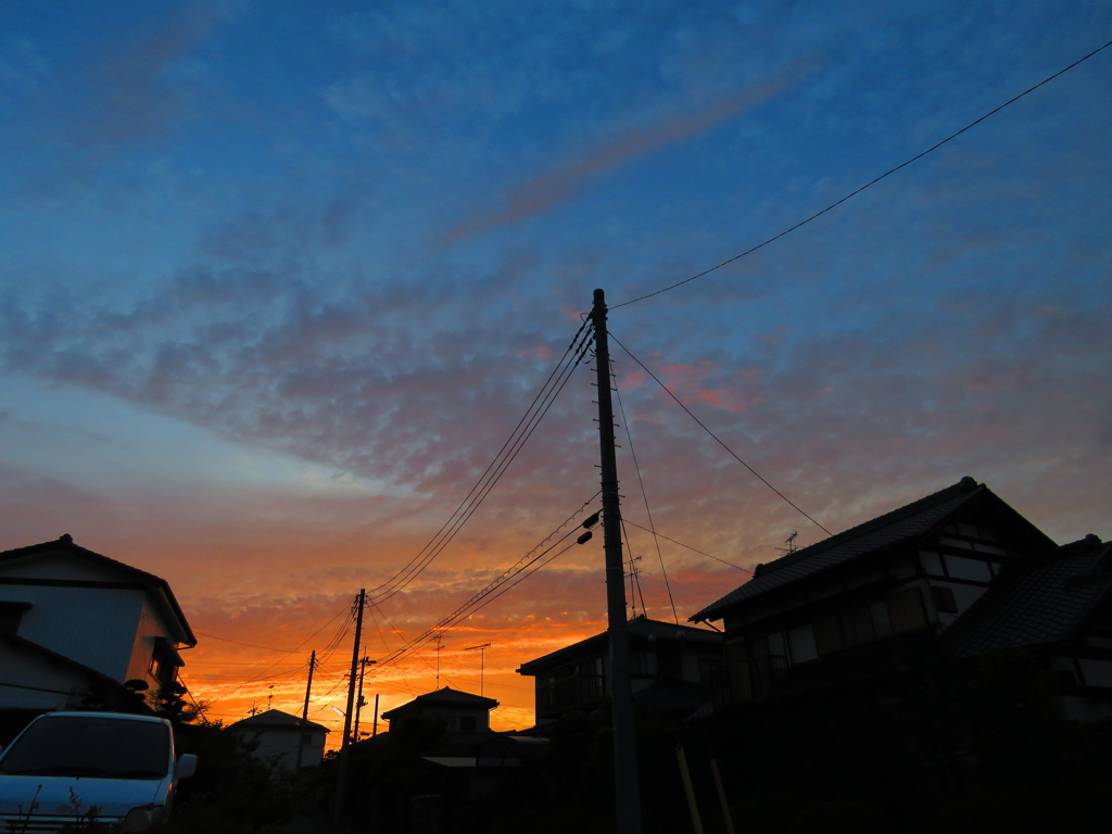 夕暮れ