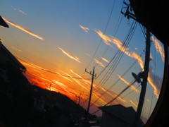 久しぶりの夕日