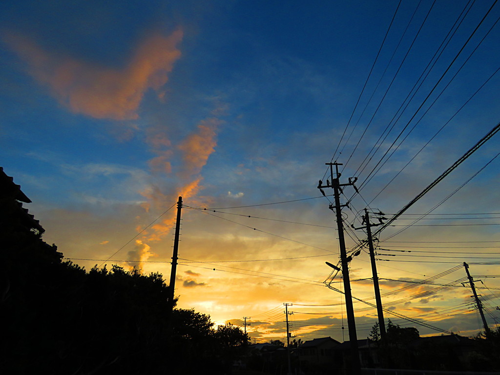 極彩色　夕焼け2