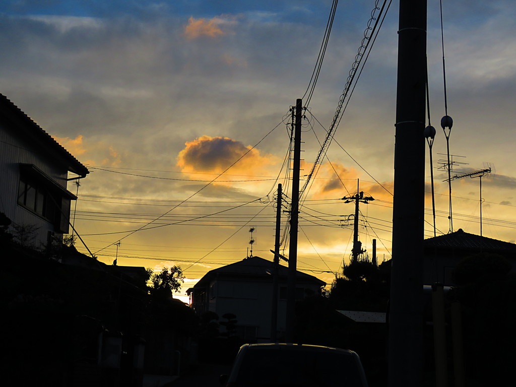 極彩色　夕焼け1