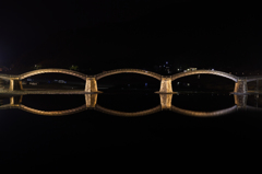 錦帯橋　ライトアップ