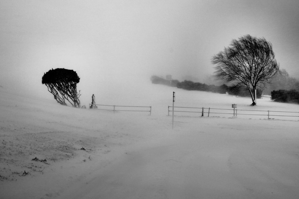 吹雪の情景