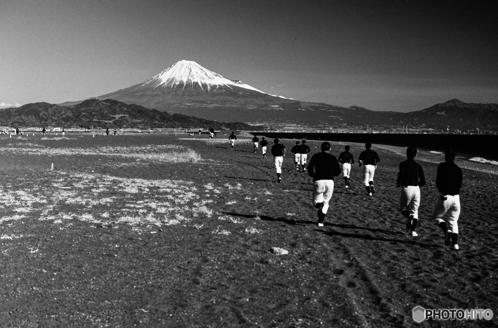 富士山と野球部