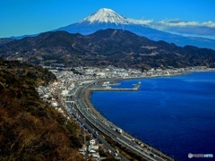 駿河湾と富士山